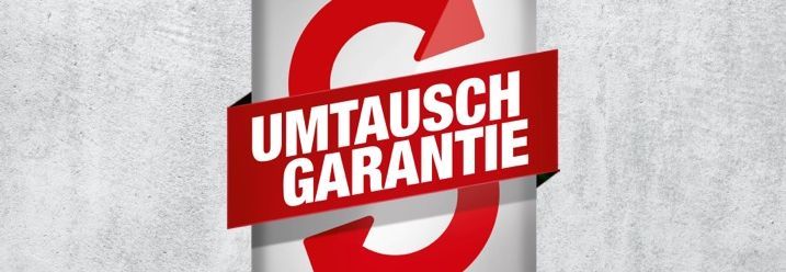 Umtauschgarantie mit Symbol Kreispfeil